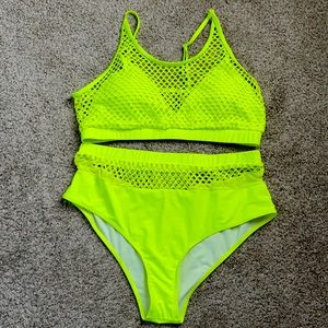 Plus size two piece swimsuit